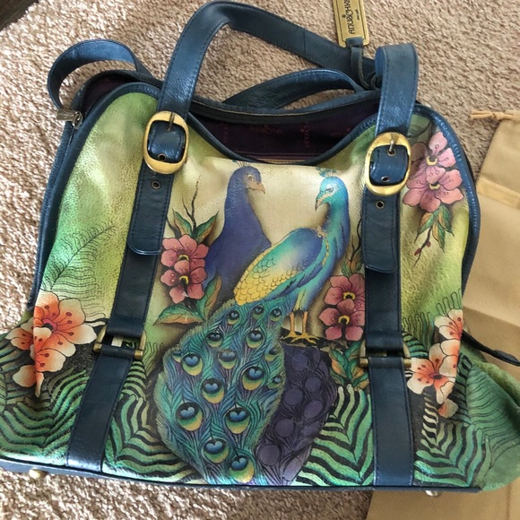 Anuschka Hand Painted Handbag - Picture 1 of 6